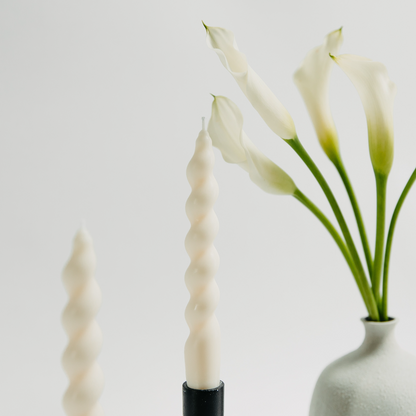 SWIRL Taper Candle